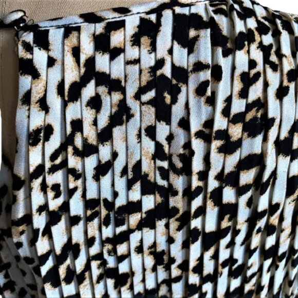 Banana Republic animal cheetah print maxi pleated shift tank dress - Picture 11 of 16